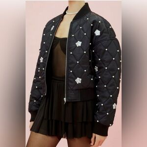 Hello Kitty Black Bomber Jacket